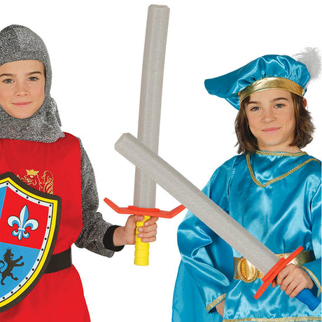 Espada Medieval de goma EVA para niños