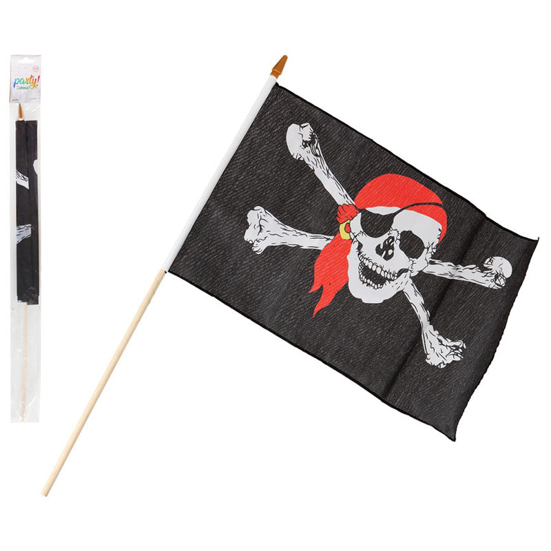 Bandera Pirata con palo