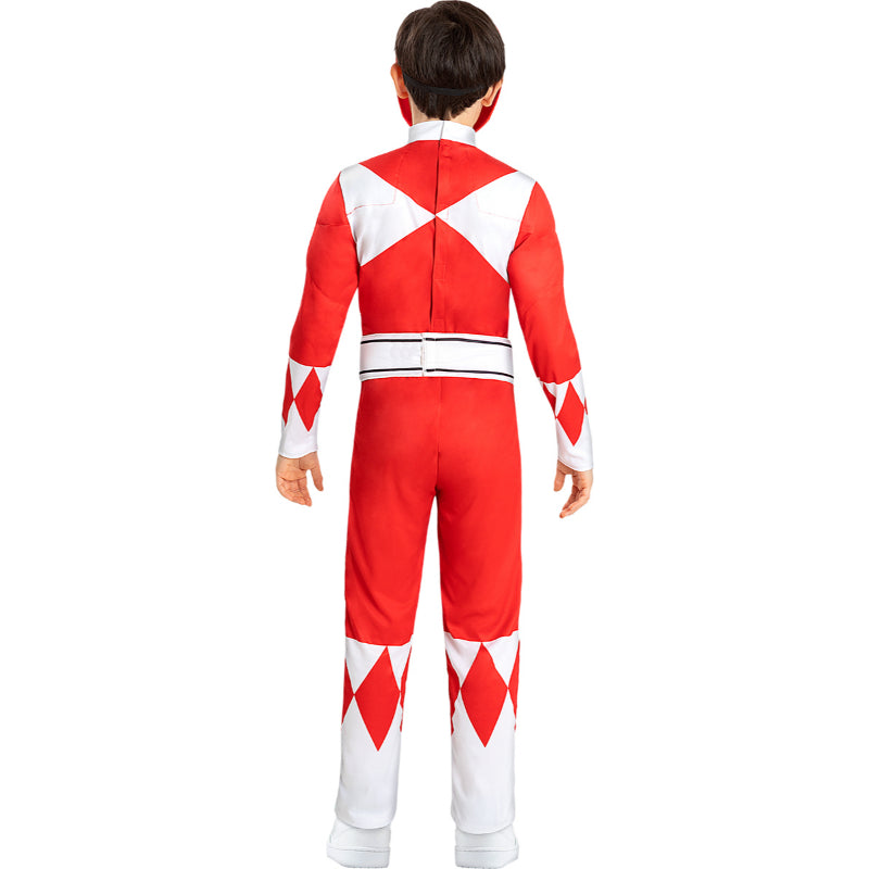 Disfraz de Power Ranger Rojo para niño Espalda