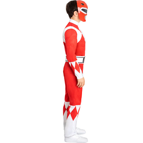 Disfraz de Power Ranger Rojo para niño Perfil