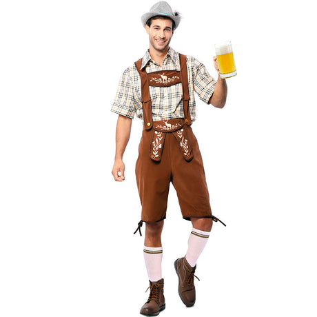 Disfraz de Bávaro Oktoberfest marrón para hombre