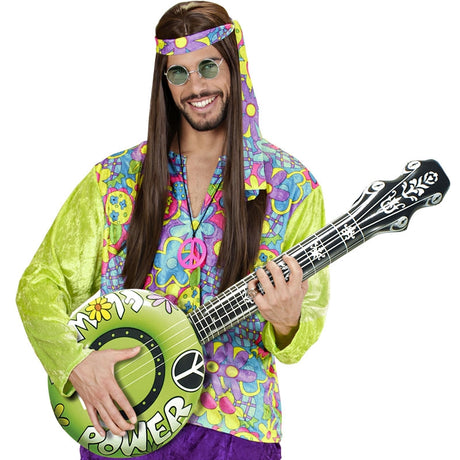 Banjo hinchable verde