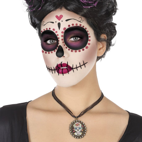 Collar Catrina mexicana