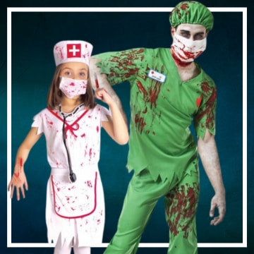 Disfraces de médicos zombies