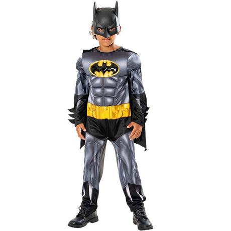 Disfraz de Batman metallic para niño