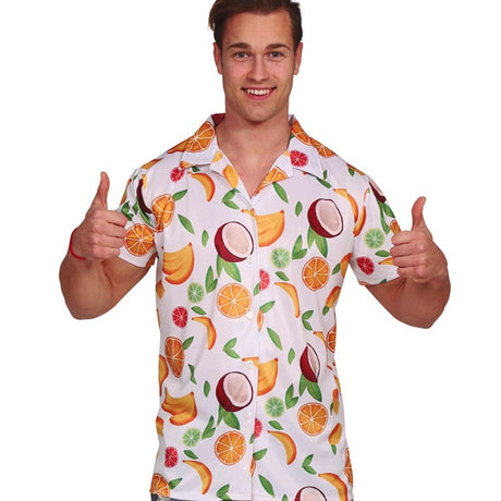 Disfraz de Camisa hawaiana de frutas para hombre