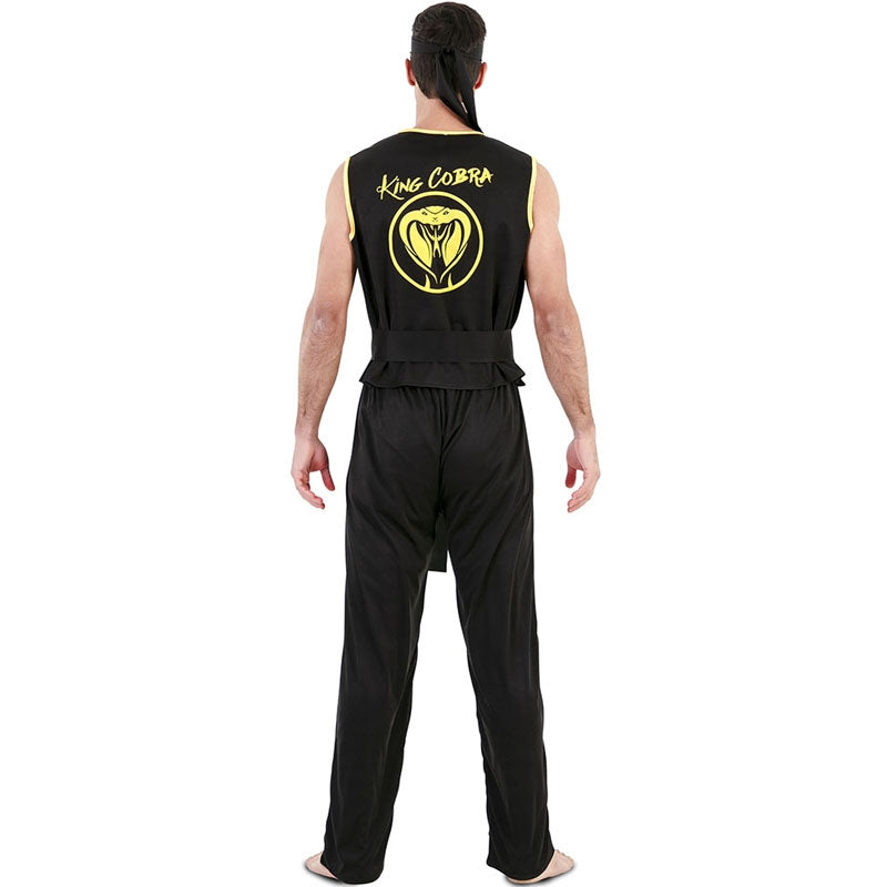 Disfraz de Cobra Kai para hombre espalda