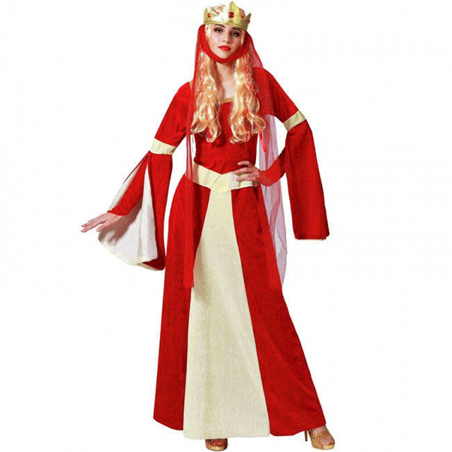 Disfraz de Dama Medieval Rojo