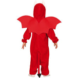 Disfraz de Diablo Kigurumi para niño espalda