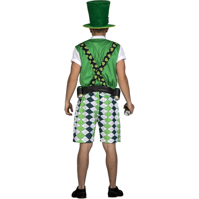 Disfraz de Duende Leprechaun para adulto espalda