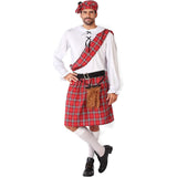 Disfraz de Escocés con kilt tradicional para hombre