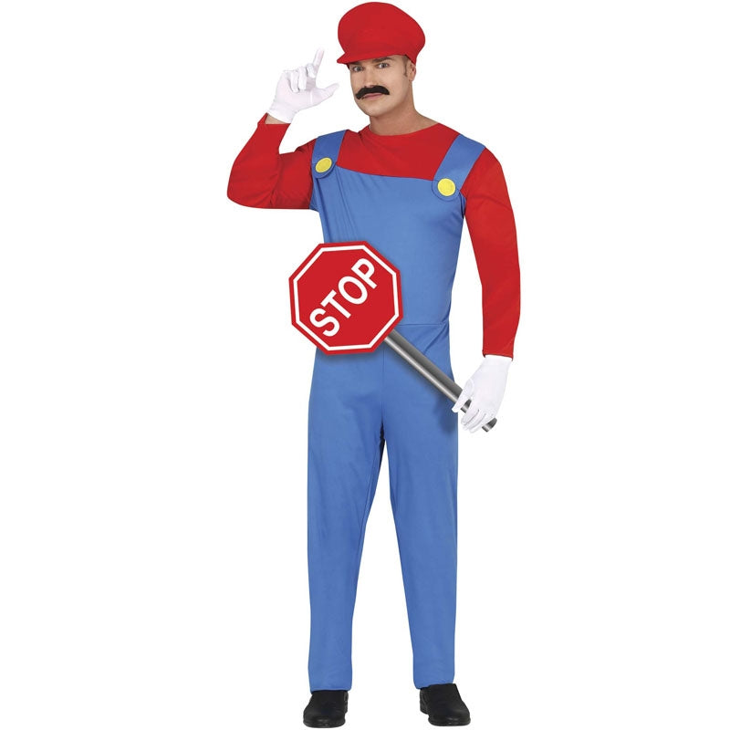 Disfraz de Fontanero Mario Bros para hombre