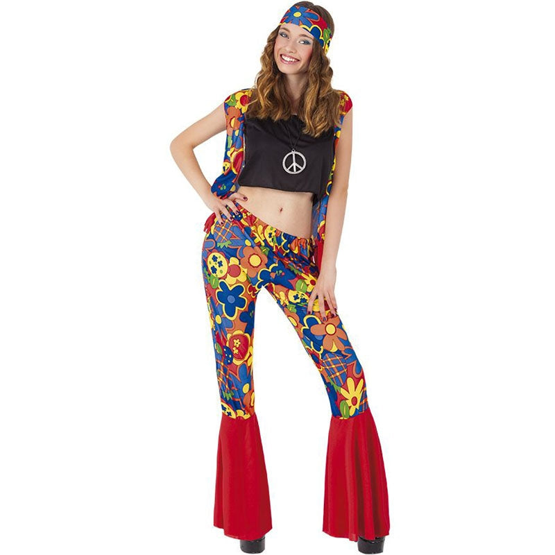 Disfraz de Hippie groovy para mujer