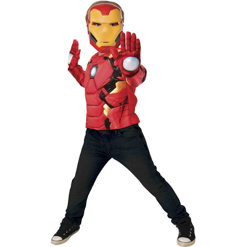 Disfraz de Iron Man pecho musculoso para niño