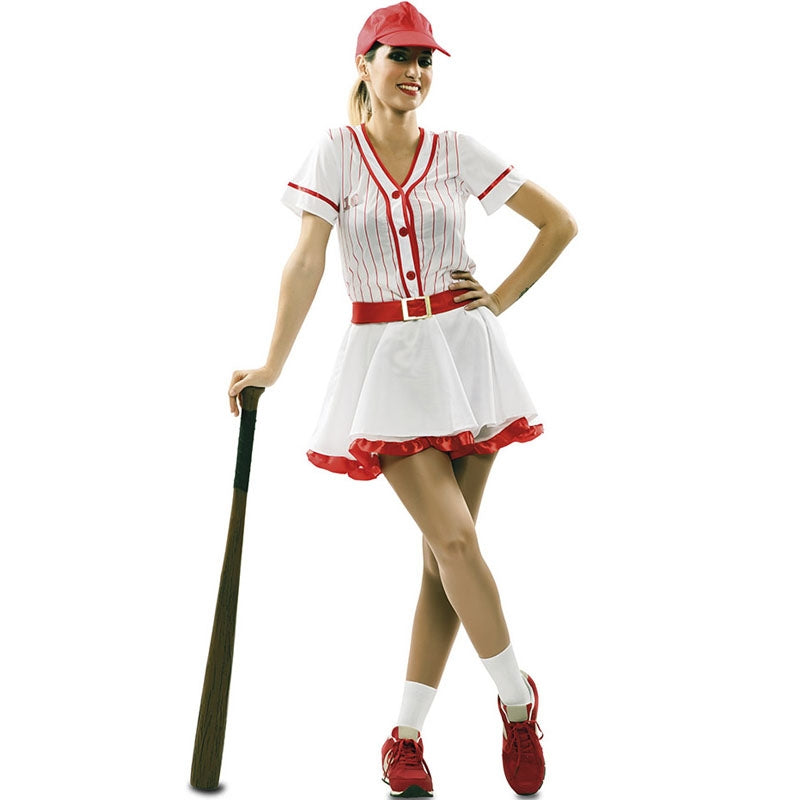 Disfraz de Jugadora de Béisbol Retro para mujer