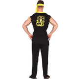 Disfraz de Karateca Cobra Kai para hombre espalda