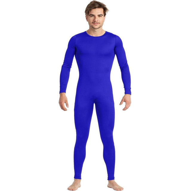 Disfraz de Maillot azul spandex para hombre