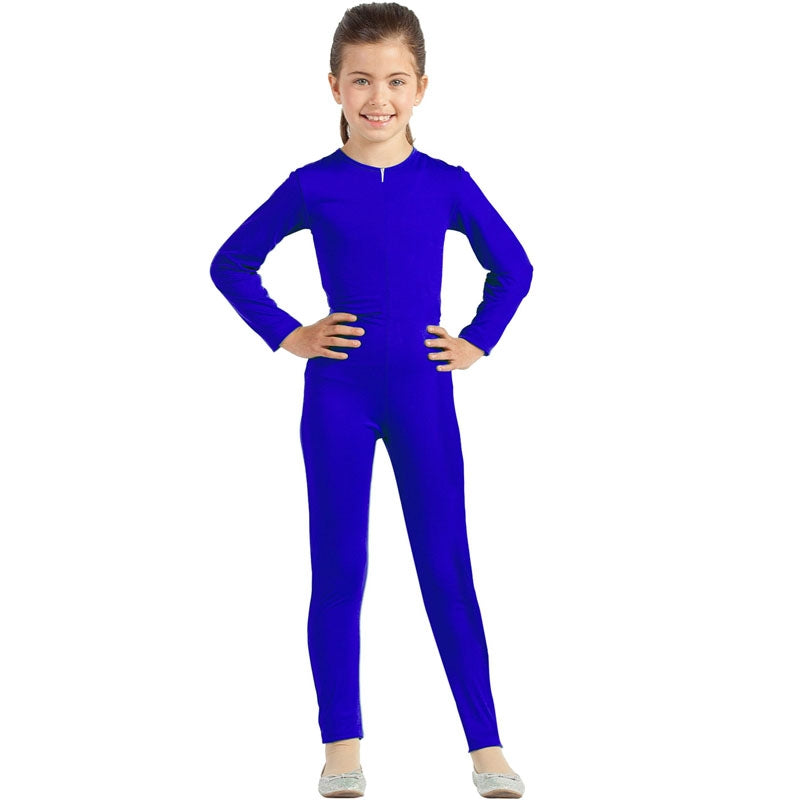 Disfraz de Maillot azul spandex para niña