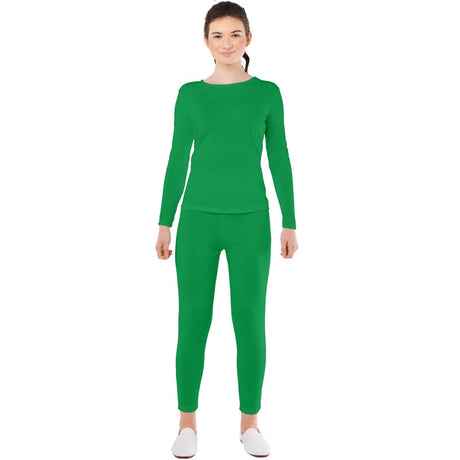 Disfraz de Maillot verde 2 piezas para mujer