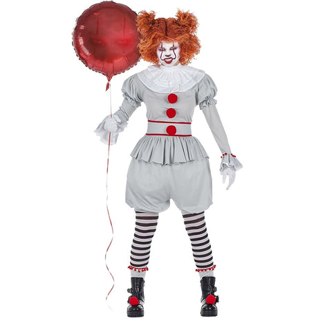 Disfraz de Payasa It Pennywise para mujer