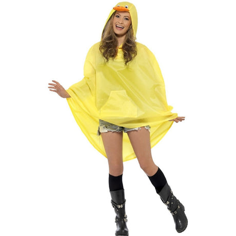 Disfraz de Patito Poncho Impermeable