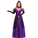 Disfraz de Reina Medieval morada para mujer