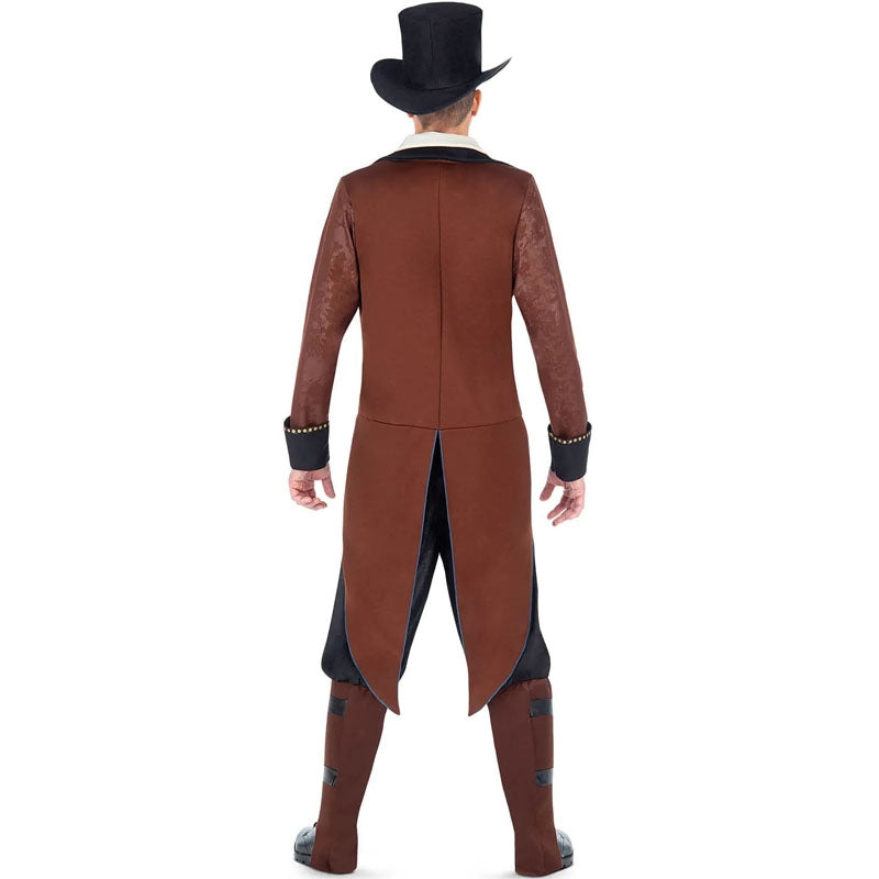 Disfraz de Steampunk Retrofuturista para hombre espalda