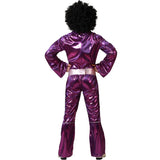 Disfraz de Disco Fucsia para hombre Espalda