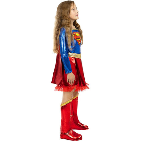 Disfraz de Heroína Supergirl deluxe para niña Perfil