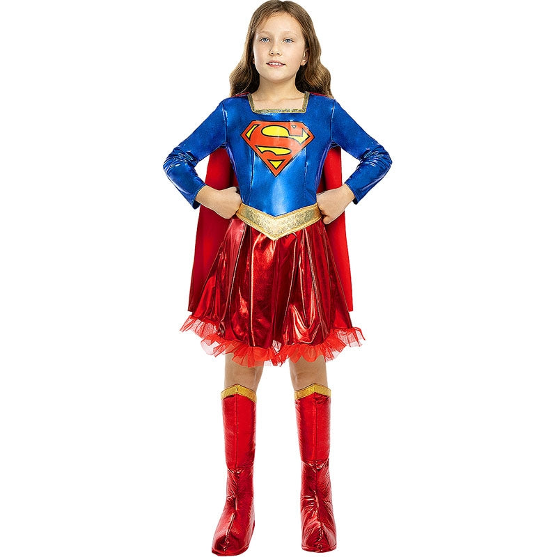 Disfraz de Heroína Supergirl deluxe para niña