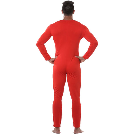 Disfraz Maillot Rojo para hombre espalda