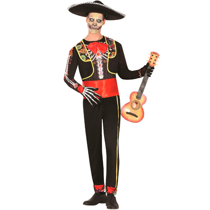 Disfraz de Mariachi Esqueleto Catrín para hombre