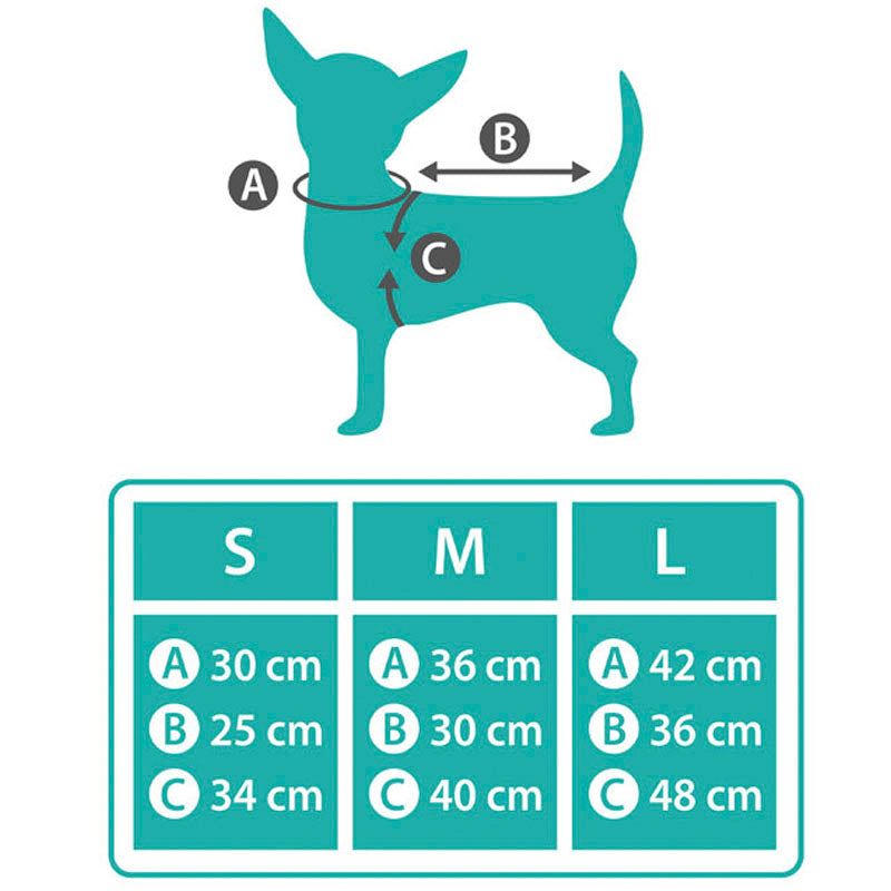 Disfraz de Tutú Rosa para perro Medidas