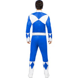 Disfraz de Power Ranger Azul para hombre Espalda