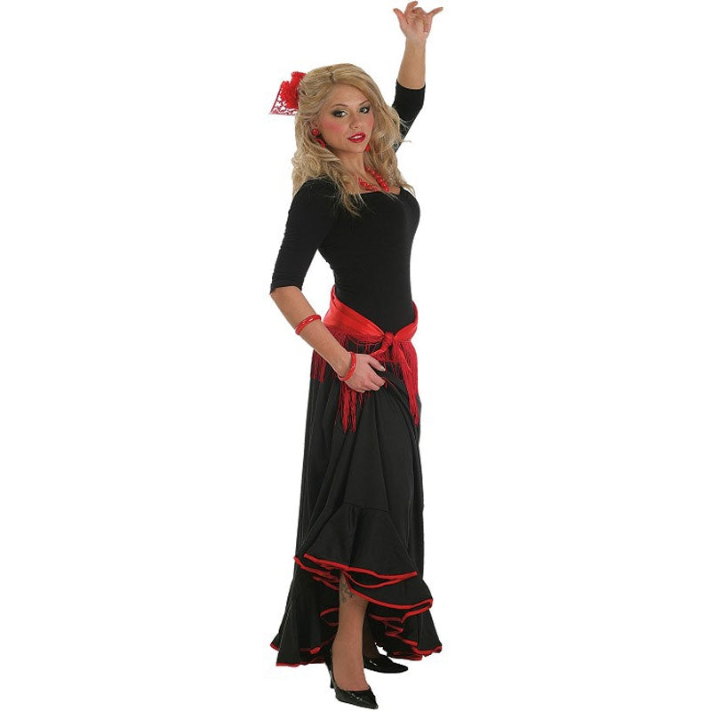 Falda Flamenca Negra