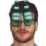 Gafas con botellas de cerveza