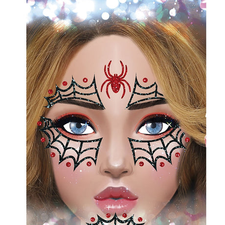 Glitter facial Araña Blister