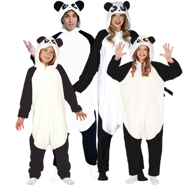 Disfraces Osos Panda Kigurumi para grupos y familias