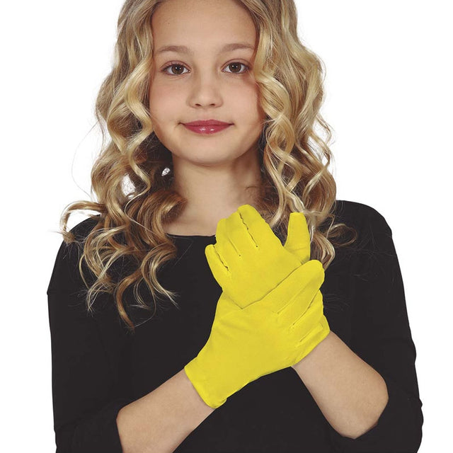 Guantes amarillos infantiles