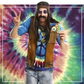 Disfraces de hippie para hombres