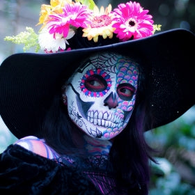 Máscaras de catrina para Halloween