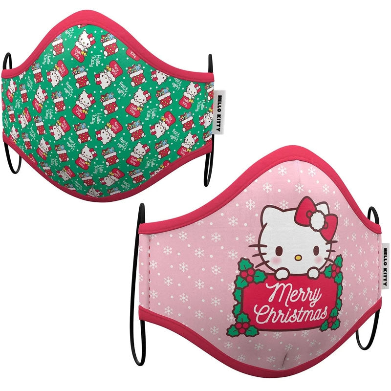 Mascarilla infantil de Hello Kitty Navidad