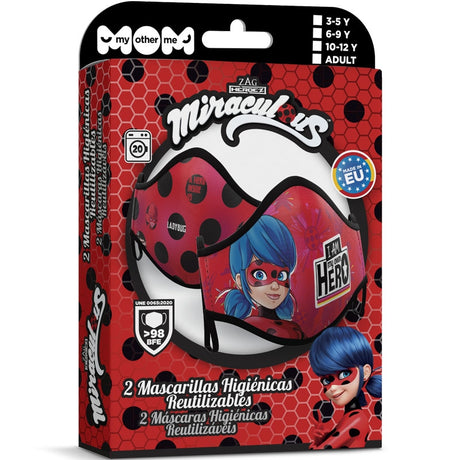 Mascarilla de Ladybug para adulto packaging