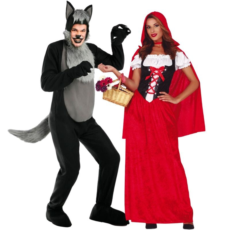 Pareja de Caperucita y Lobo Feroz