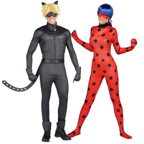 pareja disfraces Ladybug y Cat Noir