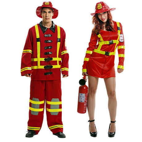 Pareja Disfraces Bomberos