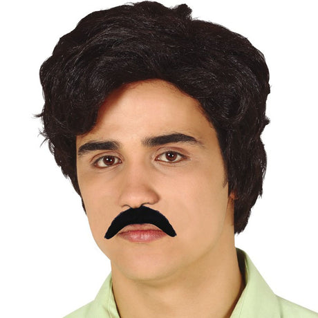 Peluca Pablo Escobar con bigote