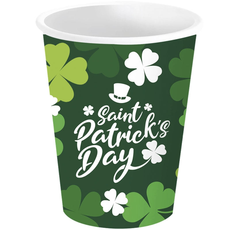 Vasos Saint Patrick´s Day para completar la decoración de tu fiesta temática